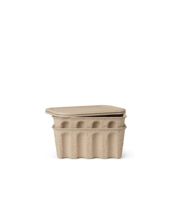 Aufbewahrung Paper Pulp Box 2er-Set I Small