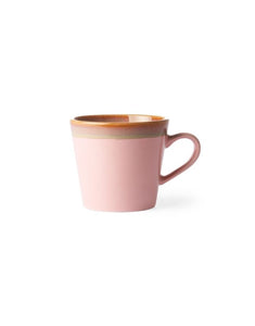 Cappuccino Becher 70's I Pink