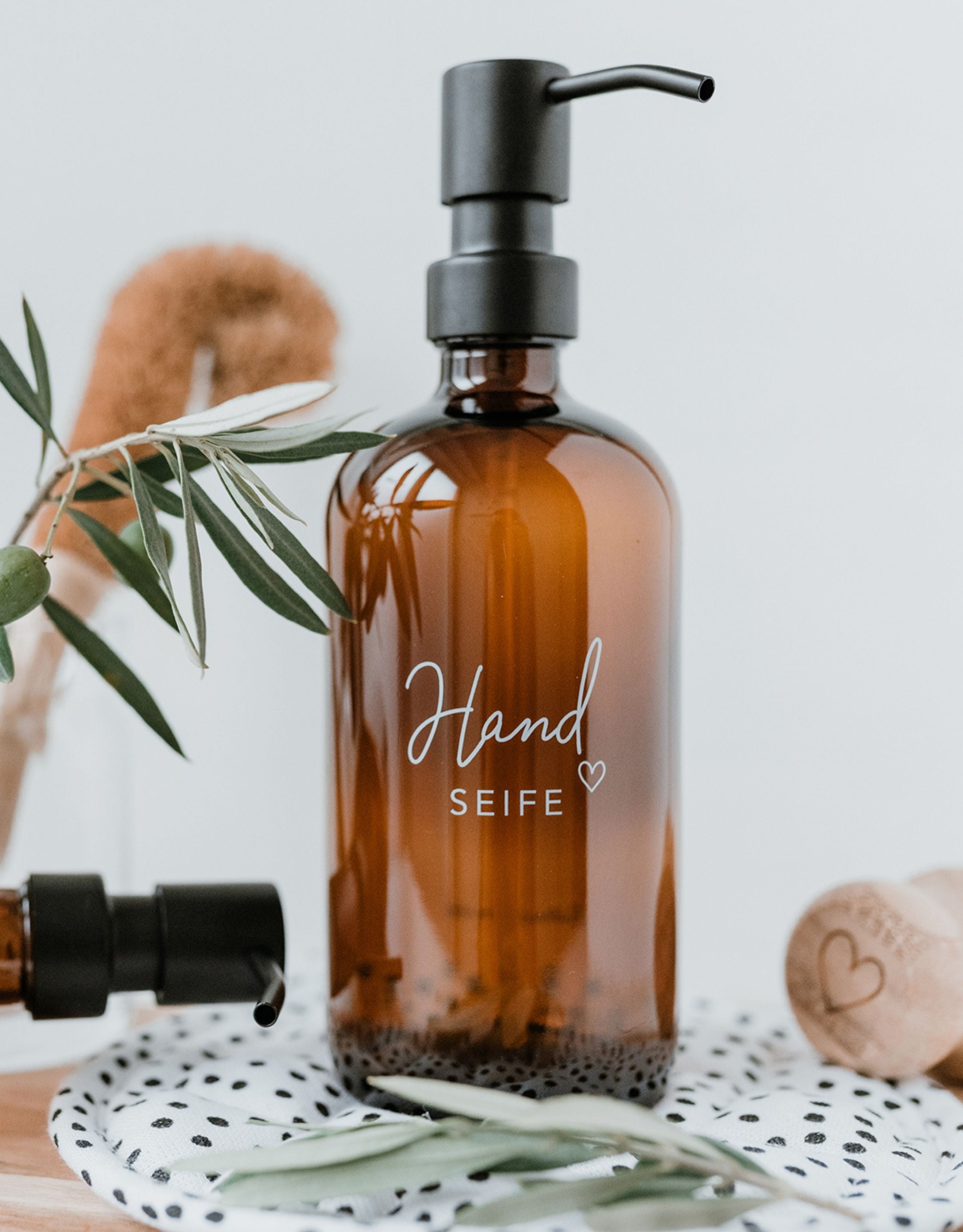 Seifenspender Handseife 500ml I Braun