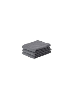 Reinigungstuch-Set aus Baumwolle 3tlg. Cool Grey