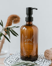 Seifenspender Spülmittel 500ml I Braun