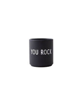 Laden Sie das Bild in den Galerie-Viewer, Porzellan Becher Favourite Cup I You Rock Black
