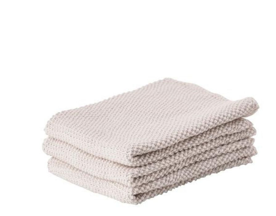 Reinigungstuch-Set aus Baumwolle 3tlg. I Warm Grey