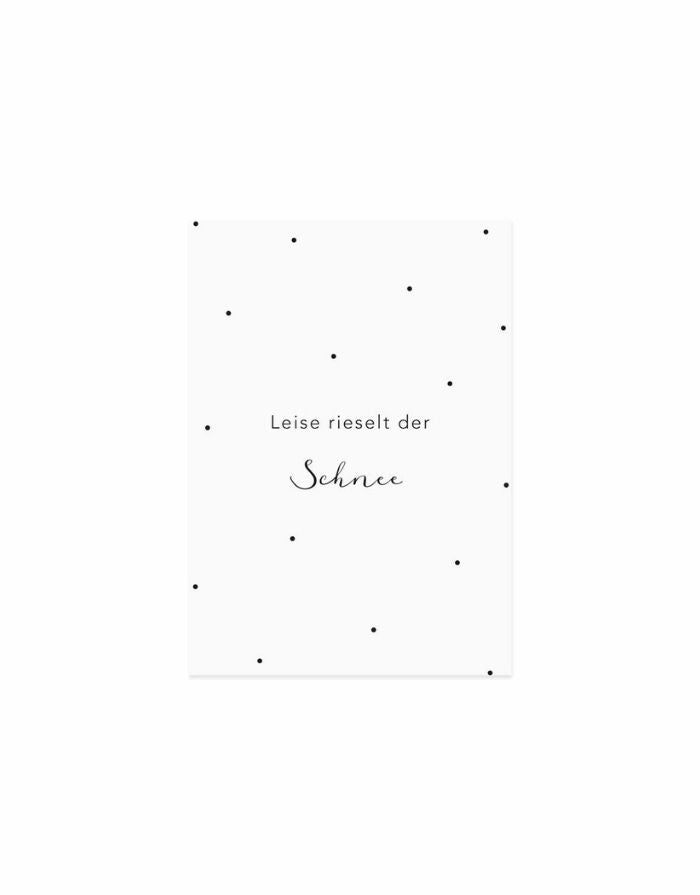Postkarte 'Leise rieselt der Schnee'