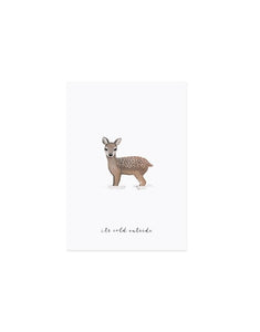 Postkarte 'It's cold outside'