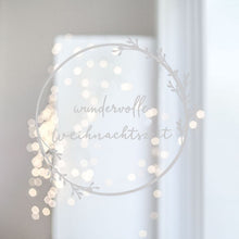 Laden Sie das Bild in den Galerie-Viewer, Sticker &#39;Wundervolle Weihnachtszeit&#39; Kranz
