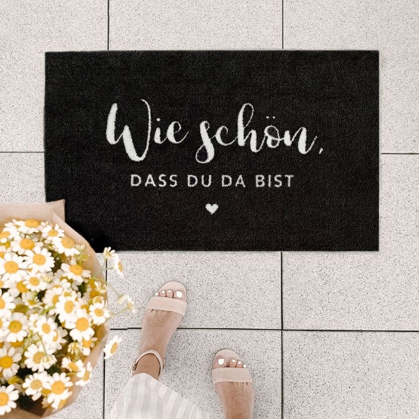 Fußmatte I Wie schön, dass du da bist