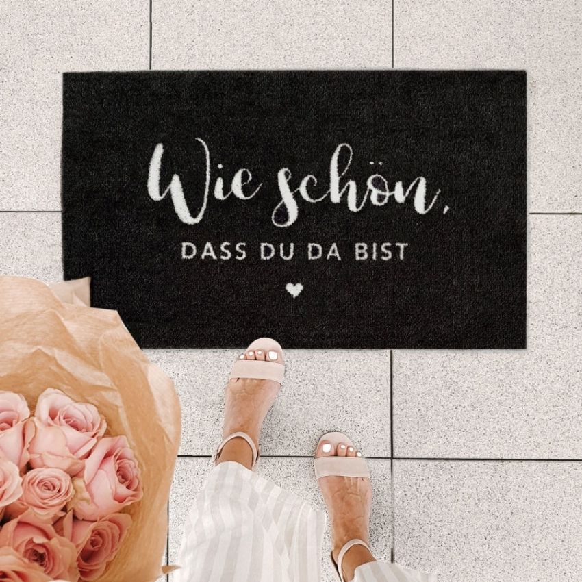 Fußmatte I Wie schön, dass du da bist