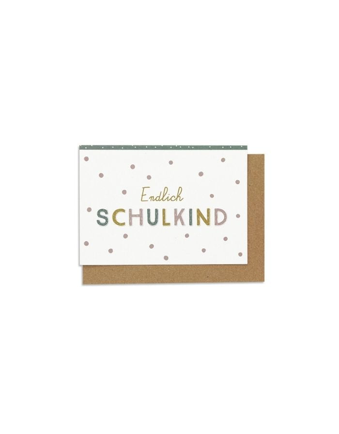 Klappkarte I Endlich Schulkind
